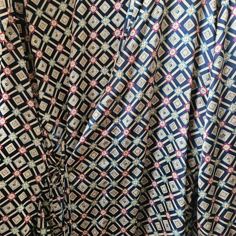 Vintage Victoria's Secret Robe Gold and Black Medium - Picture 2 of 13